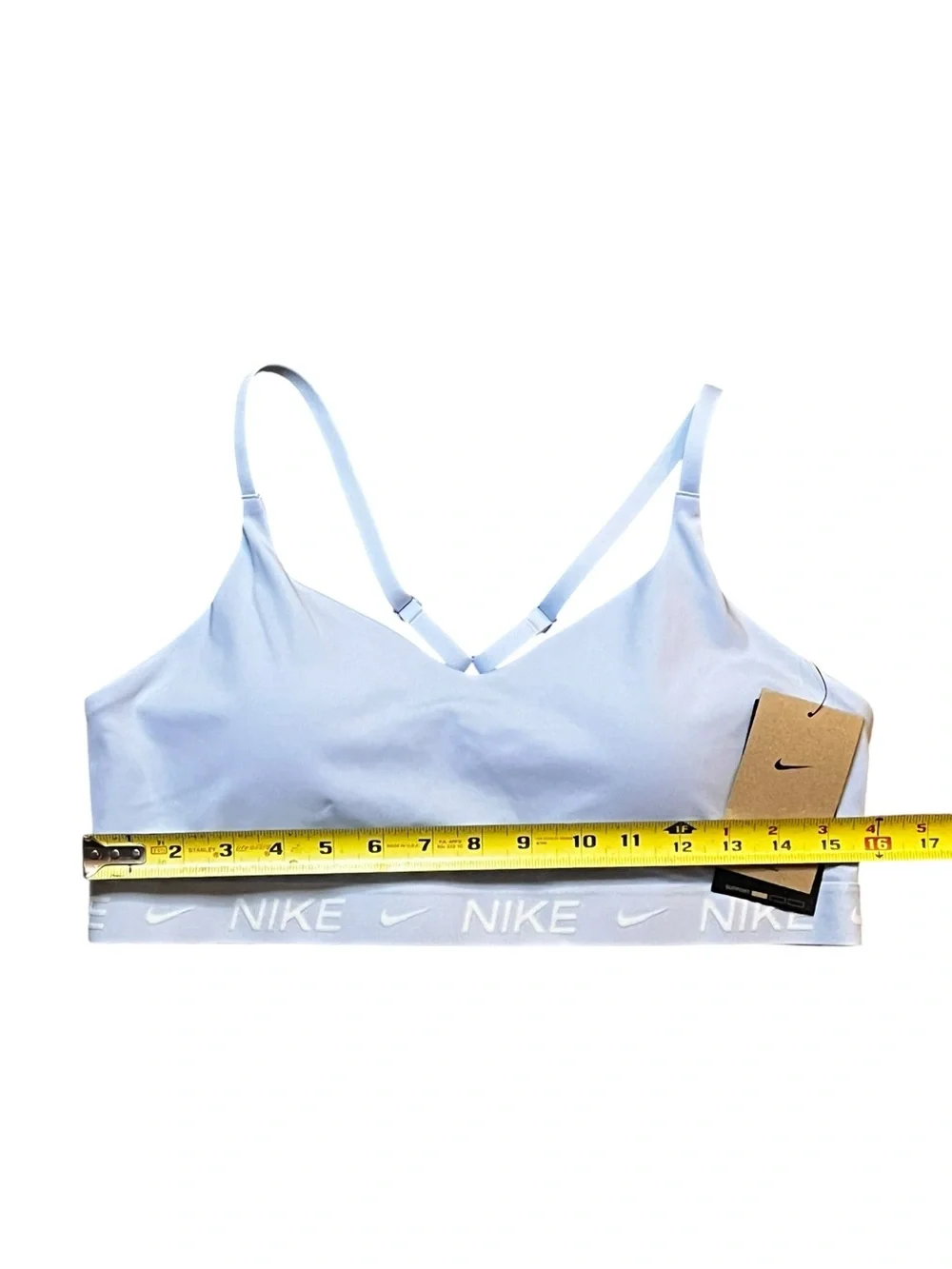 Nike Indy Women’s XL Light Support Padded Adjustable Sports Bra Light Blue